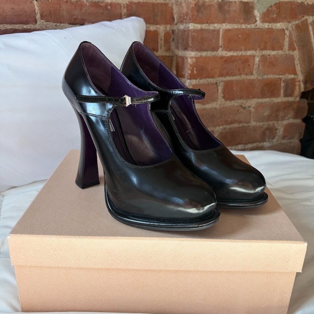 Prada Platform Leather Pumps, Women's size 40.5